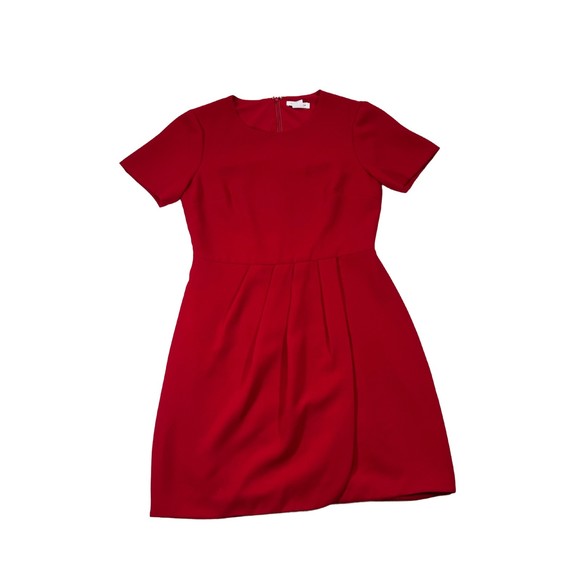 Club Monaco Dresses & Skirts - Women Dress Club Monaco Red Zip up dress size 8 short sleeves Style #295716706